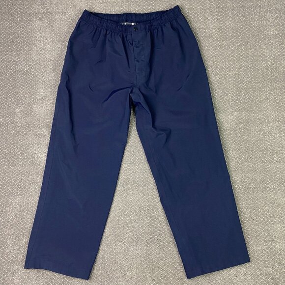 Vintage Logistik Gore-Tex Pants Men's XL Navy Blue Nylon Rain Wind Waaterproof - Picture 1 of 13
